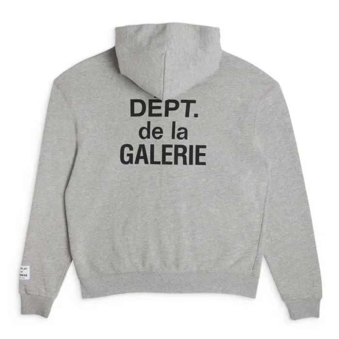 Gallery Dept Center Logo Gray Hoodie