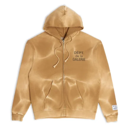 Gallery Dept French Zip Tan Hoodie