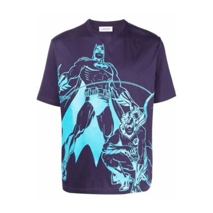 Lanvin Batman Graphic T-shirt Blue