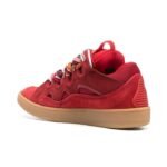 Lanvin Chunky Suede Red Sneakers