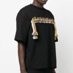 Lanvin Crazy Curb Lace Black T-Shirt