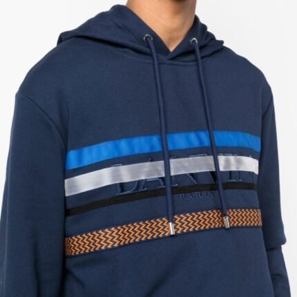 Lanvin Hoodie Curb Embroidered Logo