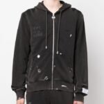 Lanvin Hoodie Dept De La Galerie Embroidered Zip-Up