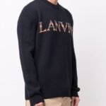 Lanvin Men’s Blue Logo Sweatshirt