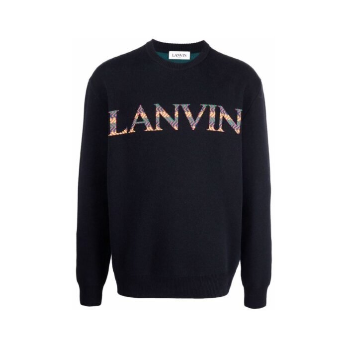 Lanvin Men’s Blue Logo Sweatshirt