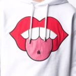 Lanvin Hoodie Mouth Patch Drawstring