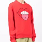 Lanvin Graphic Mouth Patched Sweatshirt