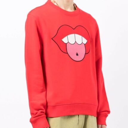 Lanvin Graphic Mouth Patched Sweatshirt