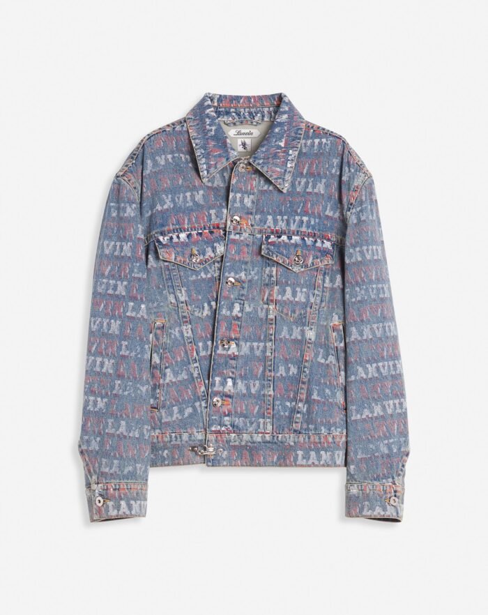 Unisex Asymmetrical Printed Lanvin X Future Jacket