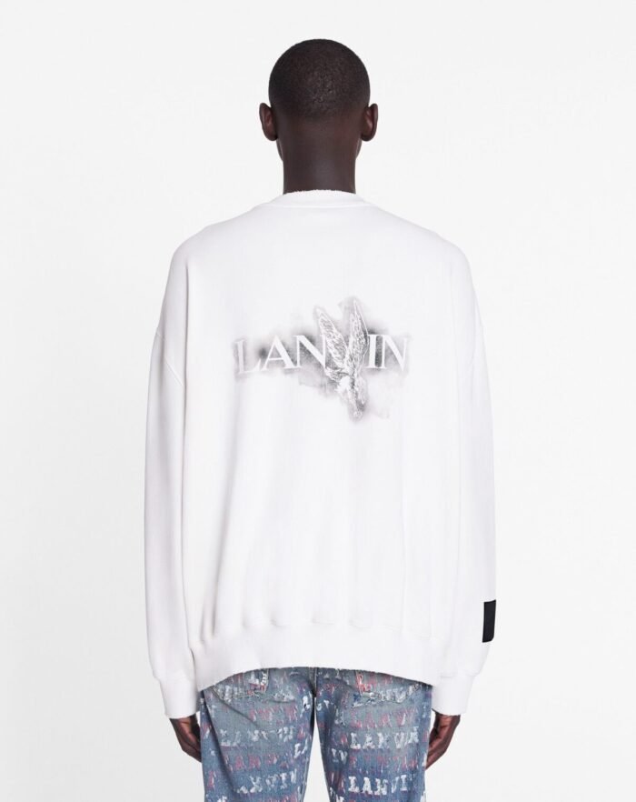 X Future Unisex Loose-Fit Printed Lanvin Sweatshirt